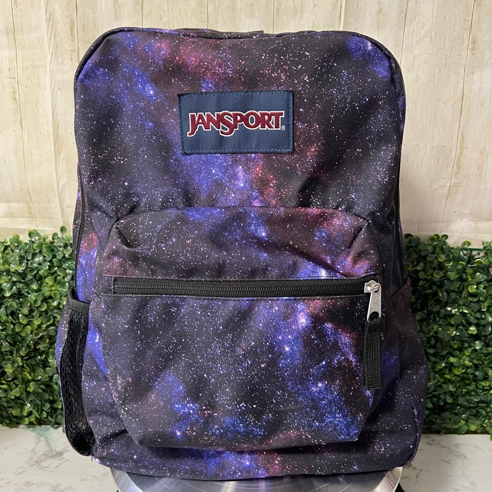 Jansport Cosmic Print Backpack - Black and Blue